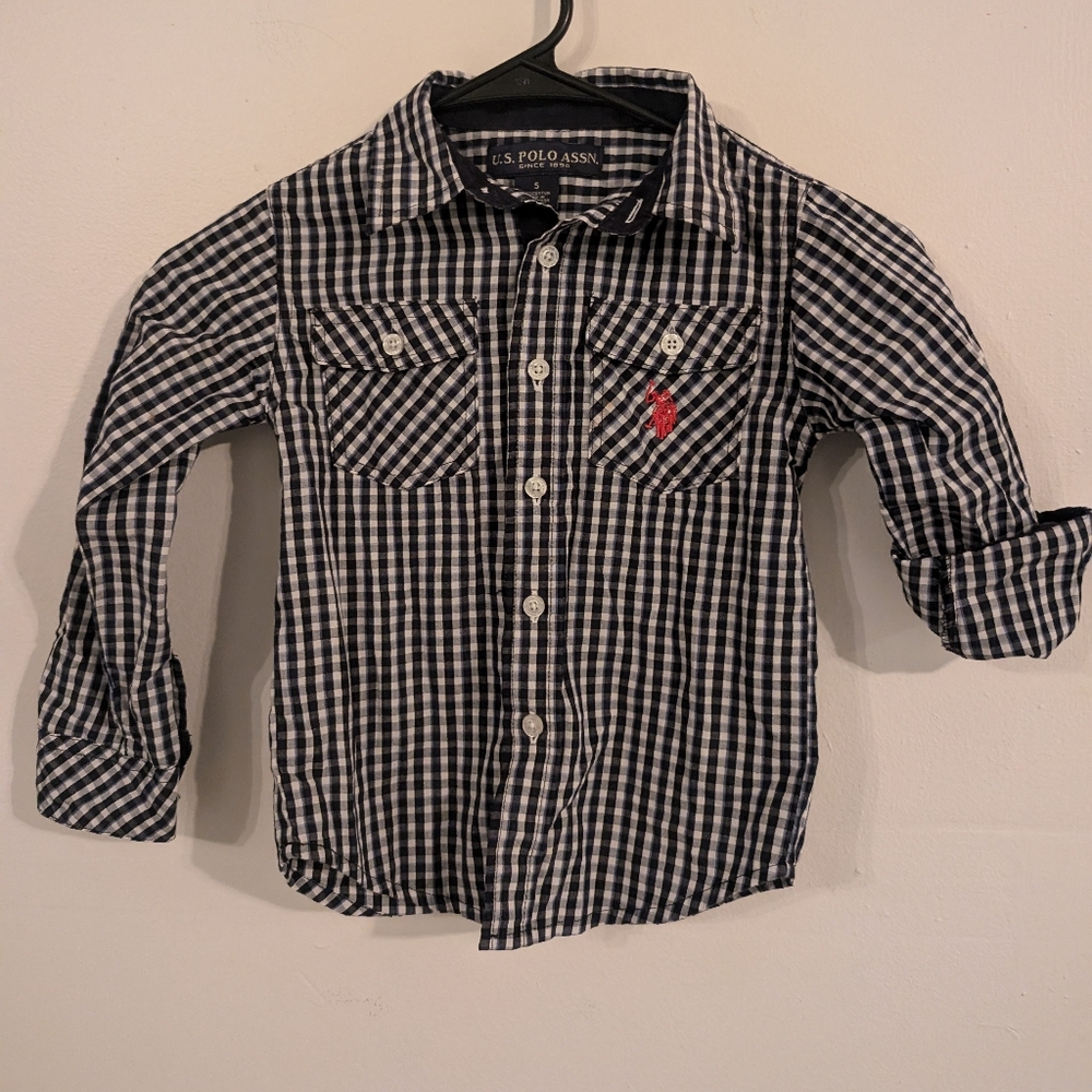 3‎ For $12 Clearance Youth U.S. Polo Assn Button Down Shirt